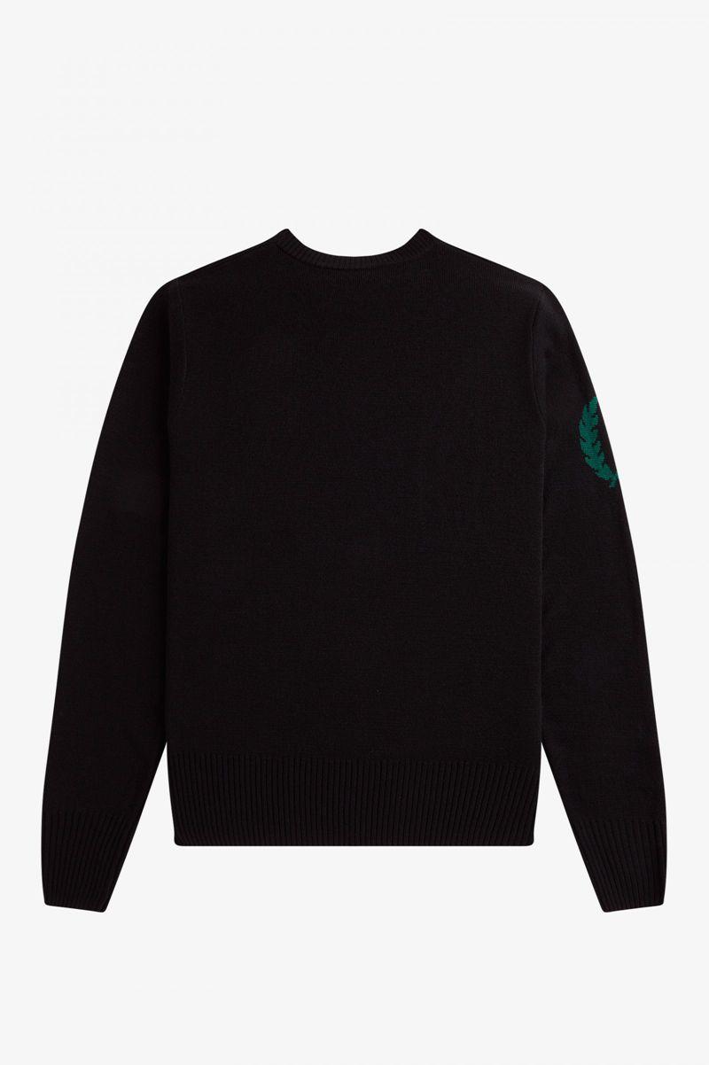 Black Fred Perry K2803 Men's Knitwear | PH 1304SGLO